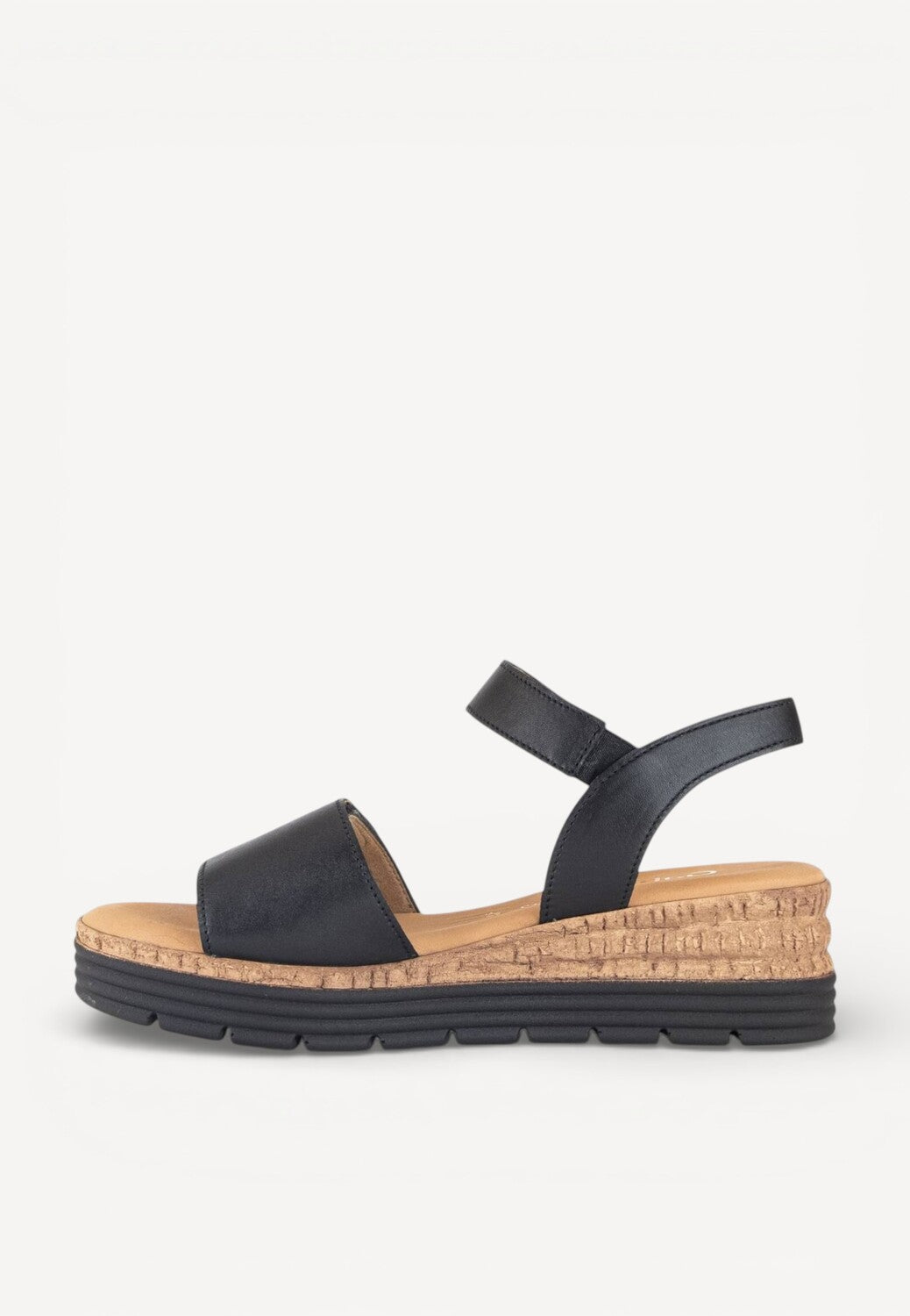 DAMES OPEN SCHOENEN-Zwart leer