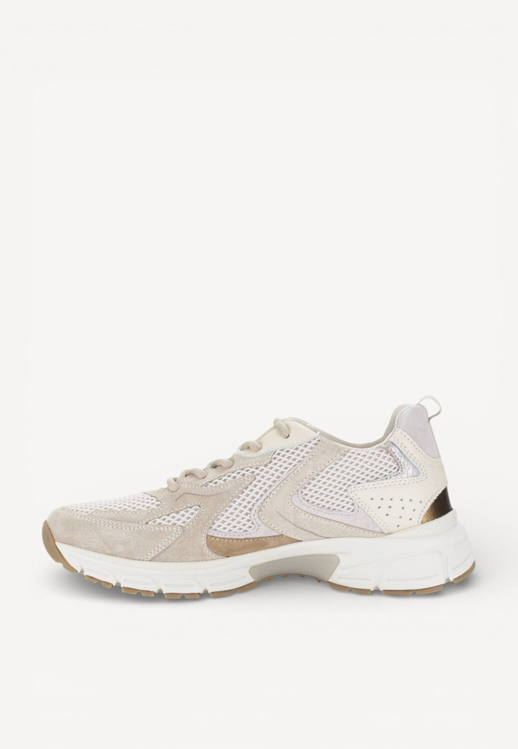DAMES SPORTIEVE VETERSCHO-Beige suède/nubuck