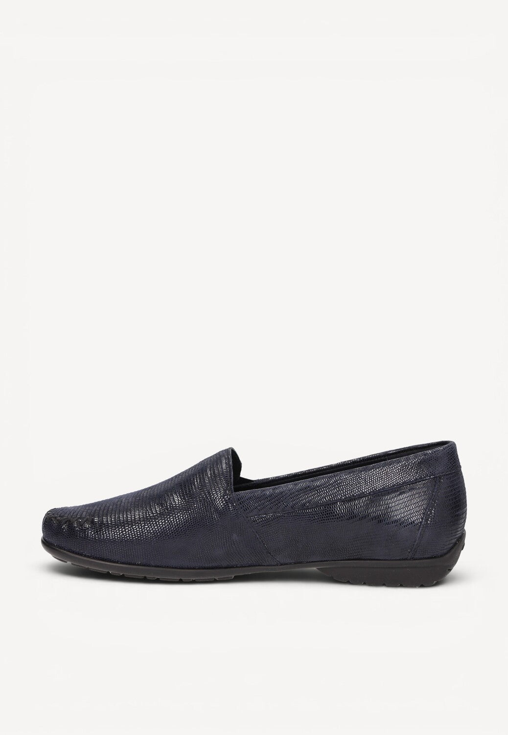 DAMES INSTAPSCHOENEN-Blauw leer