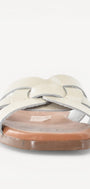 DAMES OPEN SCHOENEN-Beige lak