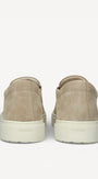 Heren instapper-Beige suède/nubuck