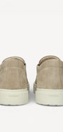 Heren instapper-Beige suède/nubuck