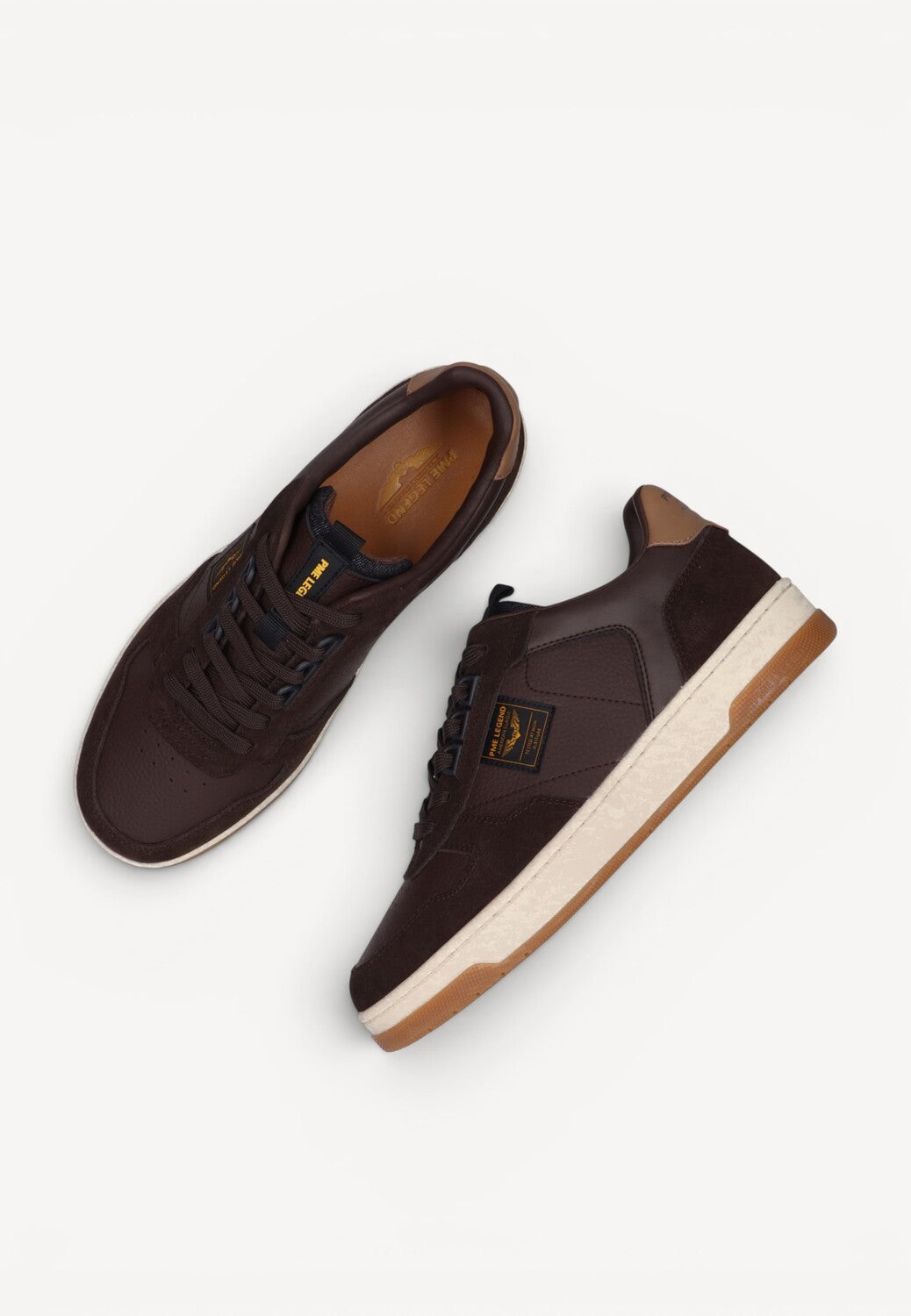 Heren veterschoenen-Bruin suède