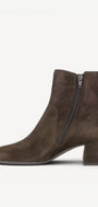 DAMES BOOTS+KORT LAARS-Bruin suède