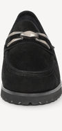 DAMES INSTAPSCHOENEN-Zwart suède
