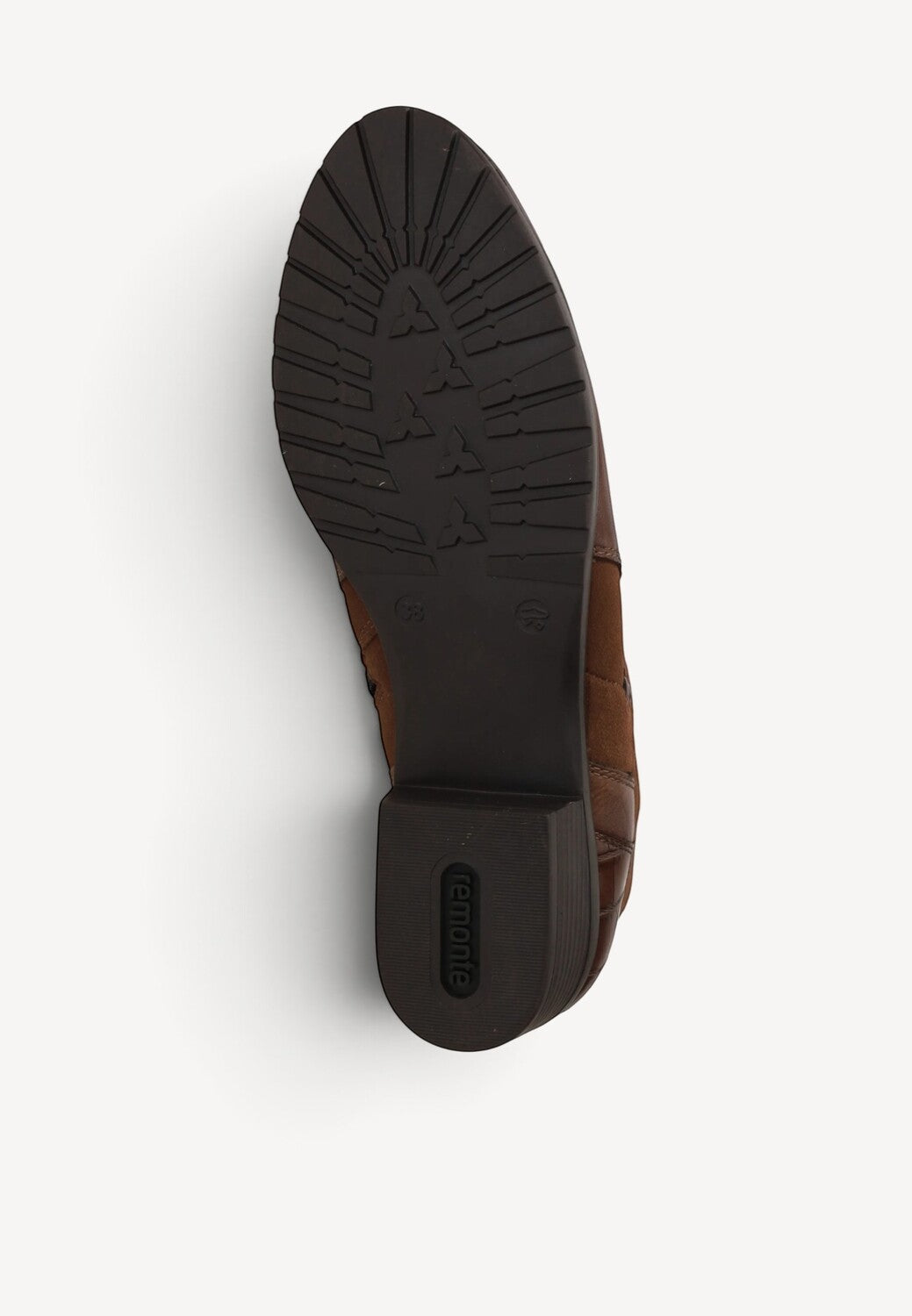 DAMES BOOTS+KORT LAARS-Bruin leer
