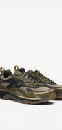 Heren veterschoenen-Bruin combi kleur