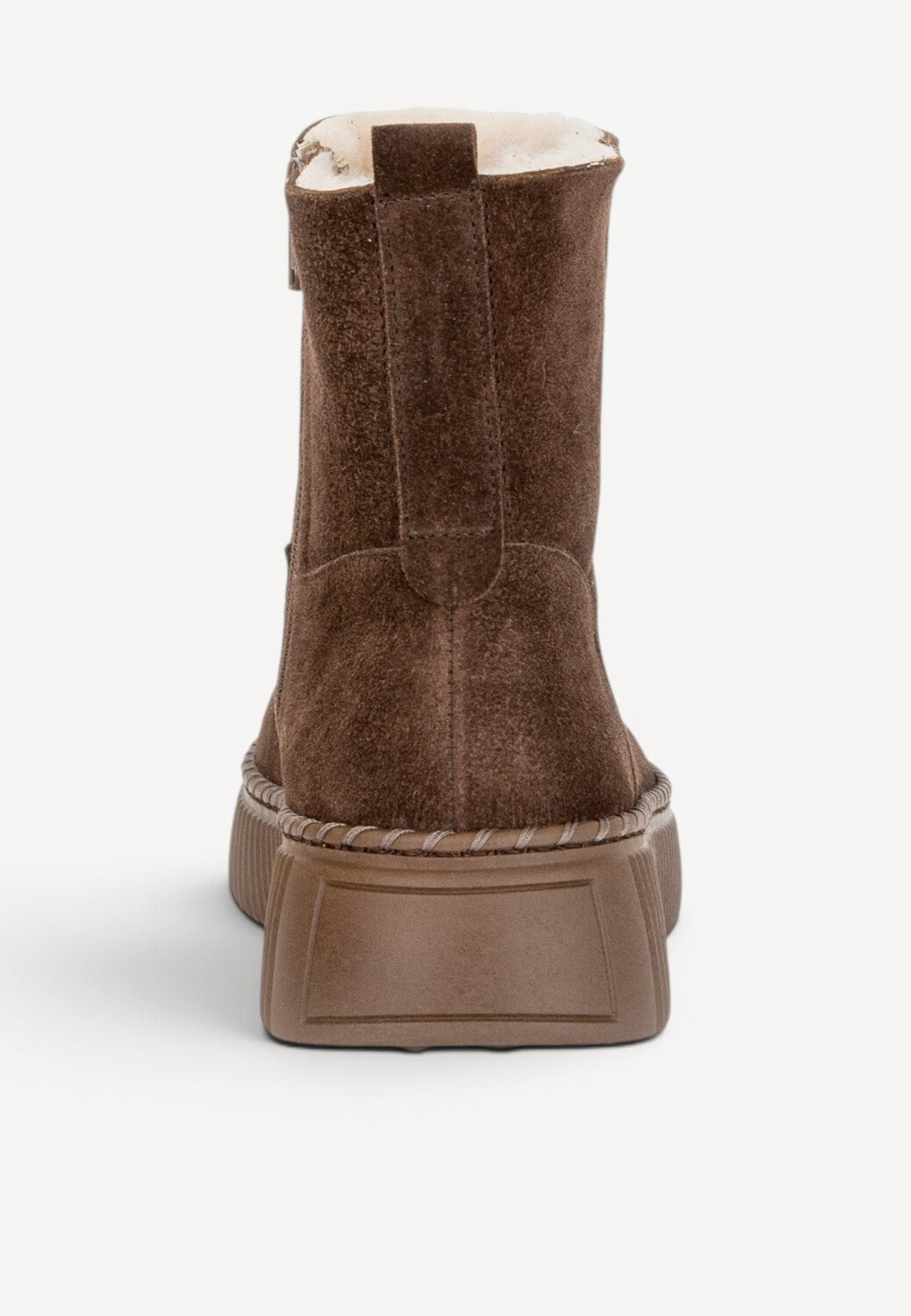 DAMES BOOTS+KORT LAARS-Bruin suède