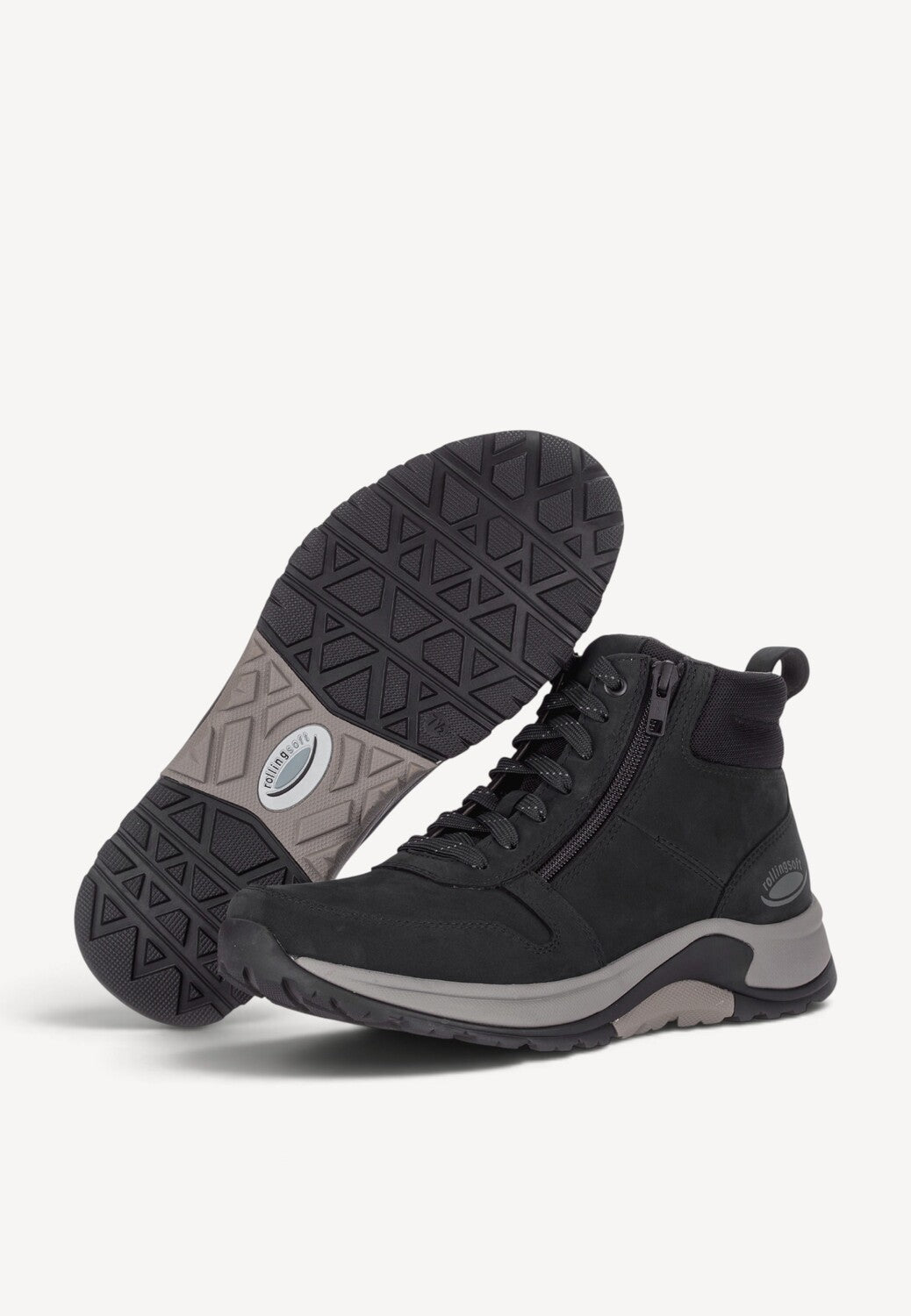 Heren boots-Blauw suède/nubuck