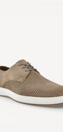 Heren veterschoenen-Beige suède/nubuck