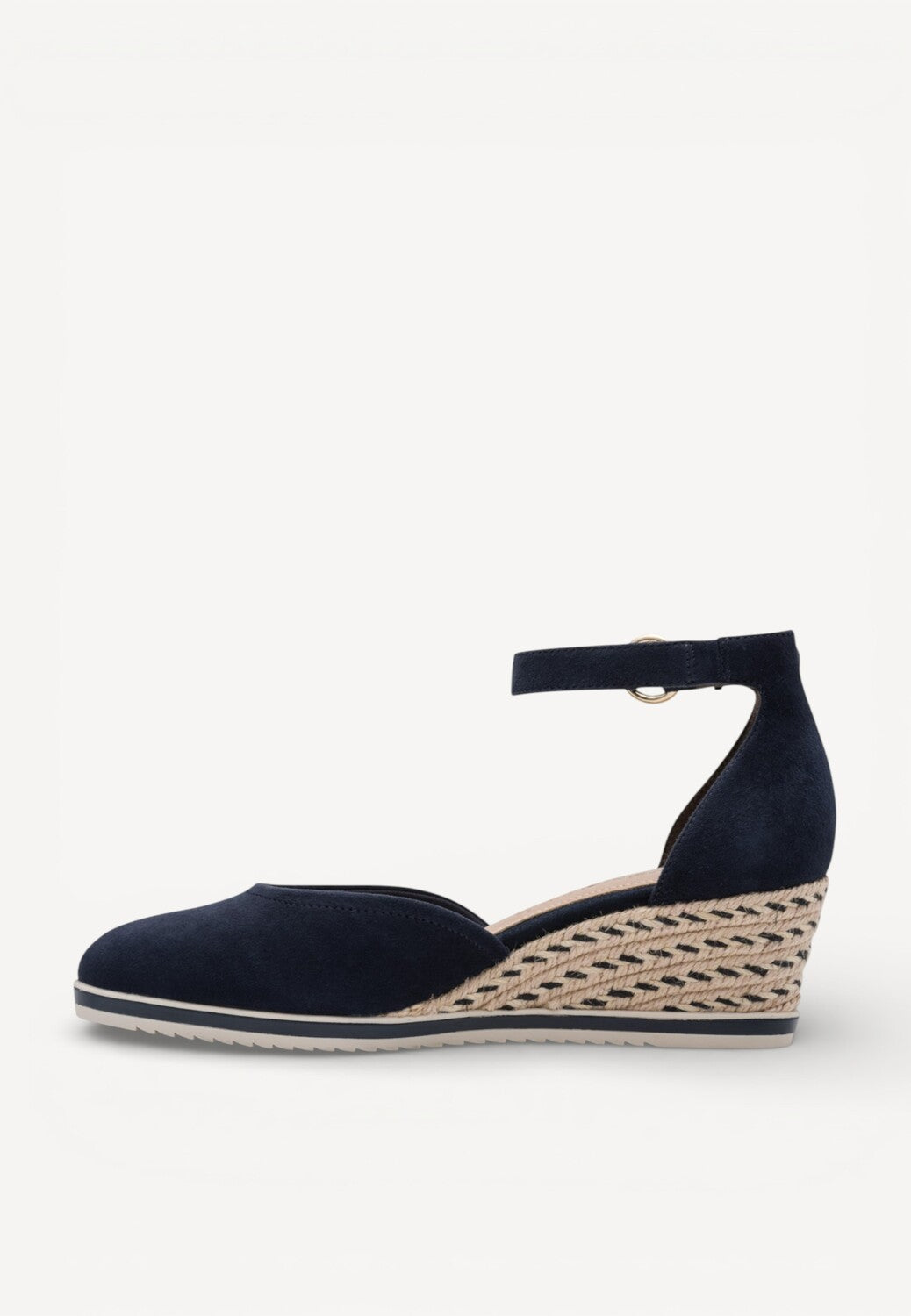 BALLERINAS + PUMPS-Blauw suède/nubuck