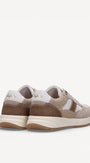 Heren veterschoenen-Beige combi kleur