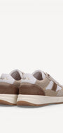 Heren veterschoenen-Beige combi kleur