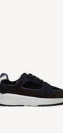 Heren veterschoenen-Zwart combi kleur