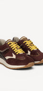 DAMES SPORTIEVE VETERSCHO-Bruin combi kleur