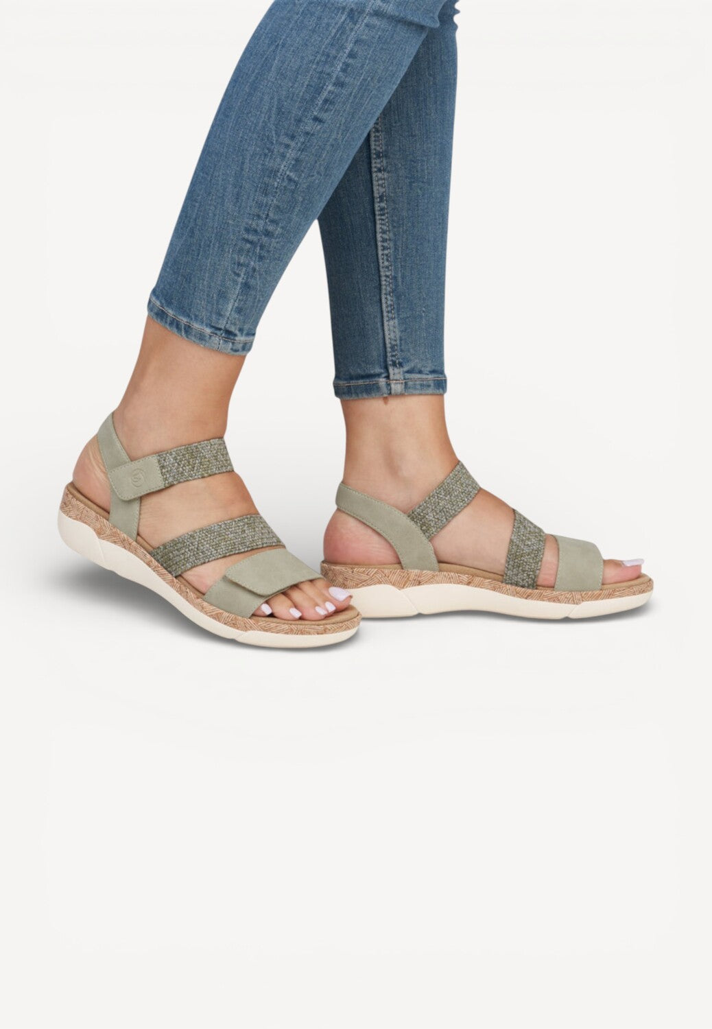 DAMES OPEN SCHOENEN-Groen suède/nubuck