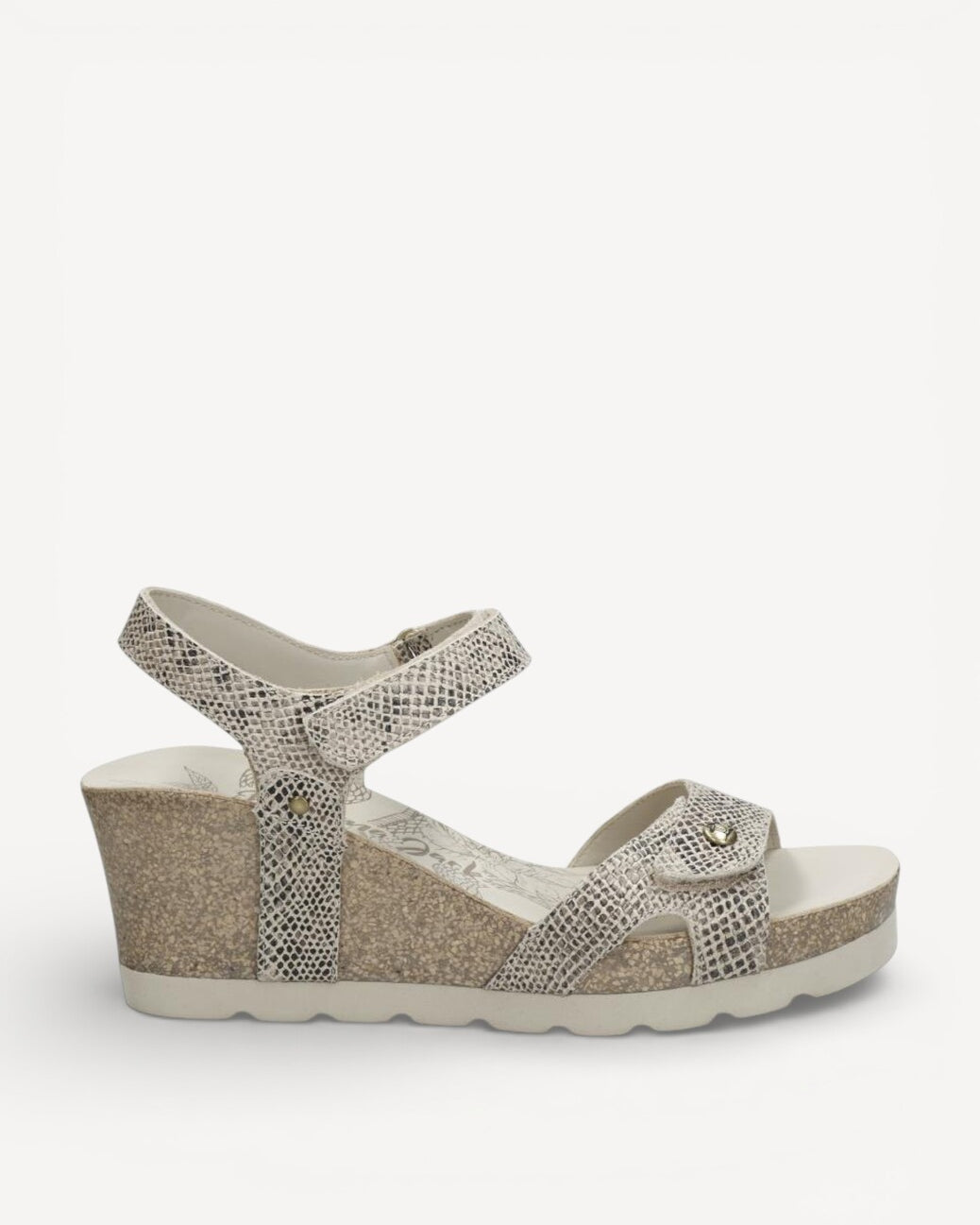 DAMES OPEN SCHOENEN-Beige leer