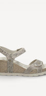 DAMES OPEN SCHOENEN-Beige leer