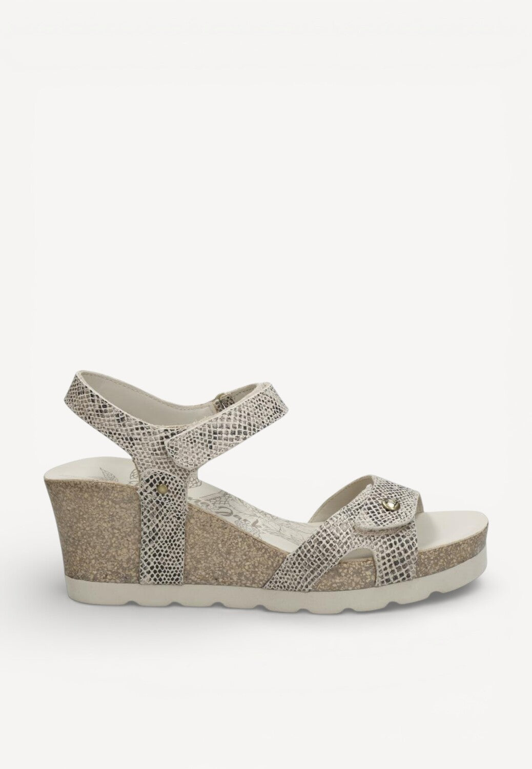 DAMES OPEN SCHOENEN-Beige leer