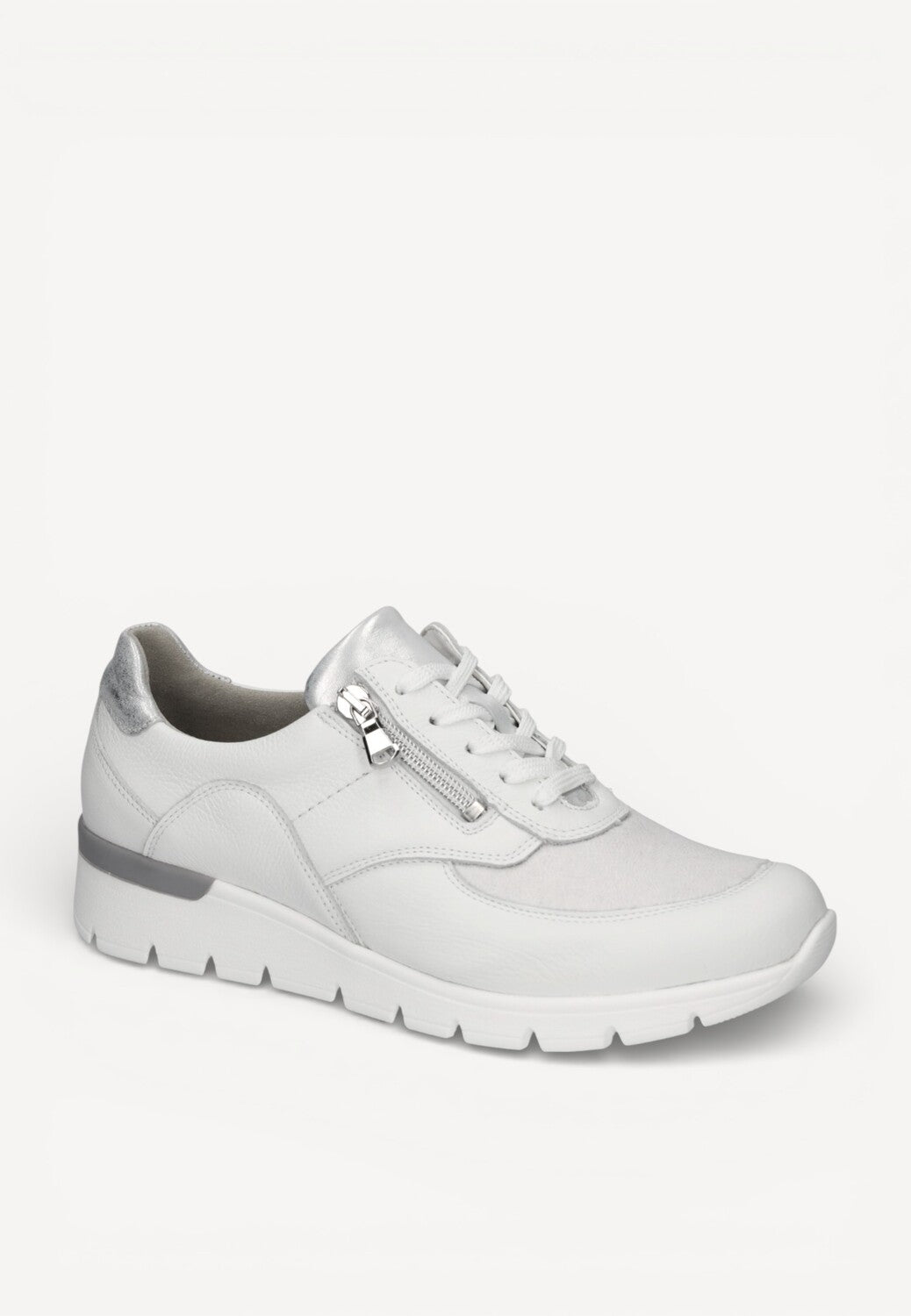 DAMES SPORTIEVE VETERSCHO-Wit leer