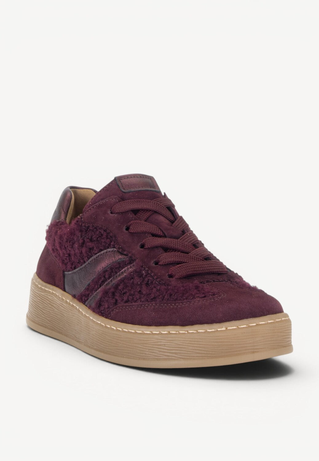 DAMES SPORTIEVE VETERSCHO-Rood suède/nubuck
