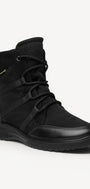 DAMES BOOTS+KORT LAARS-Zwart suède