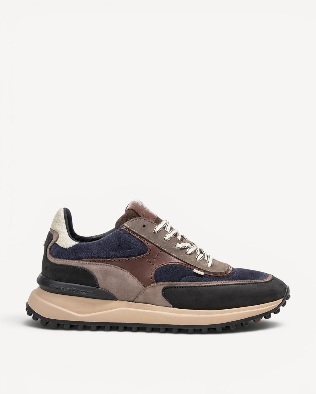 Heren veterschoenen-Blauw combi kleur