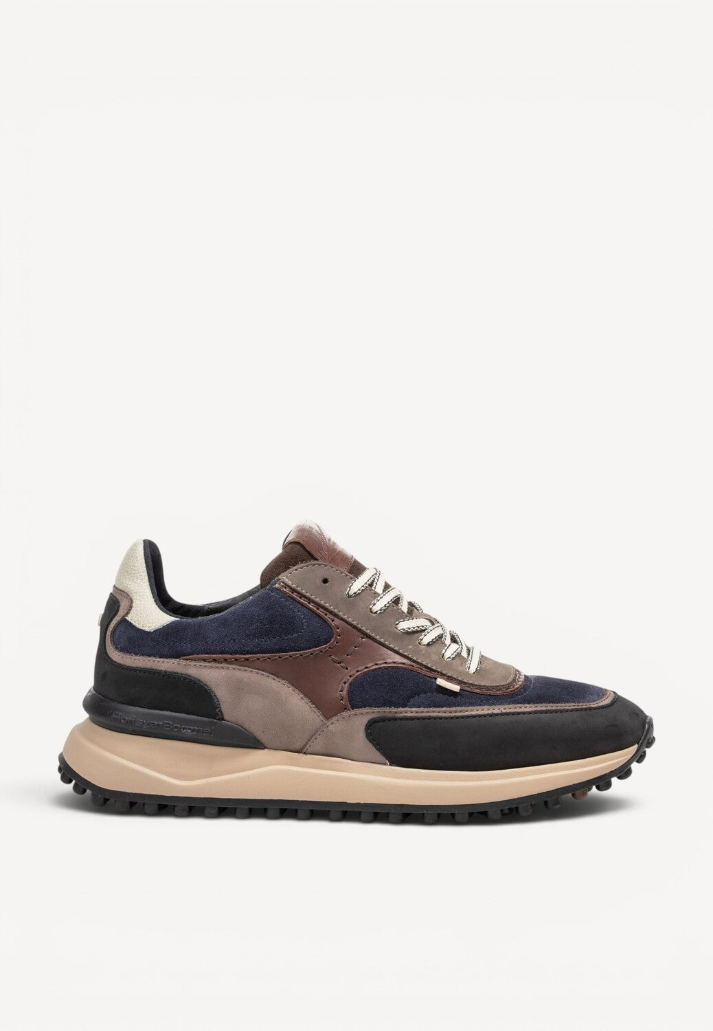 Heren veterschoenen-Blauw combi kleur