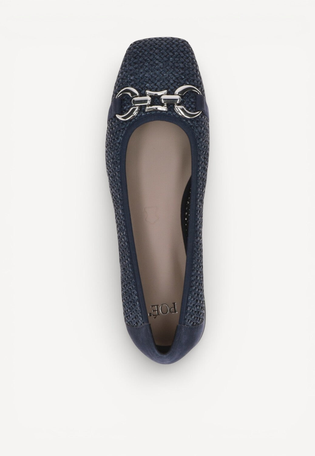 BALLERINAS + PUMPS-Blauw leer