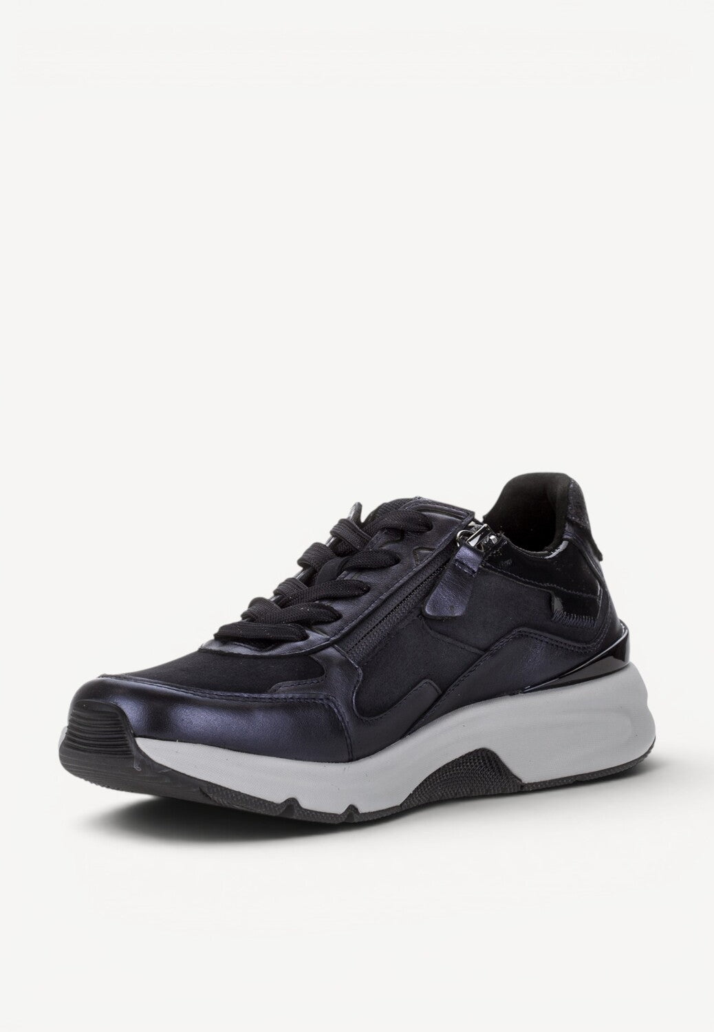DAMES SPORTIEVE VETERSCHO-Blauw leer