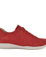 DAMES SPORTIEVE VETERSCHO-Rood suède/nubuck