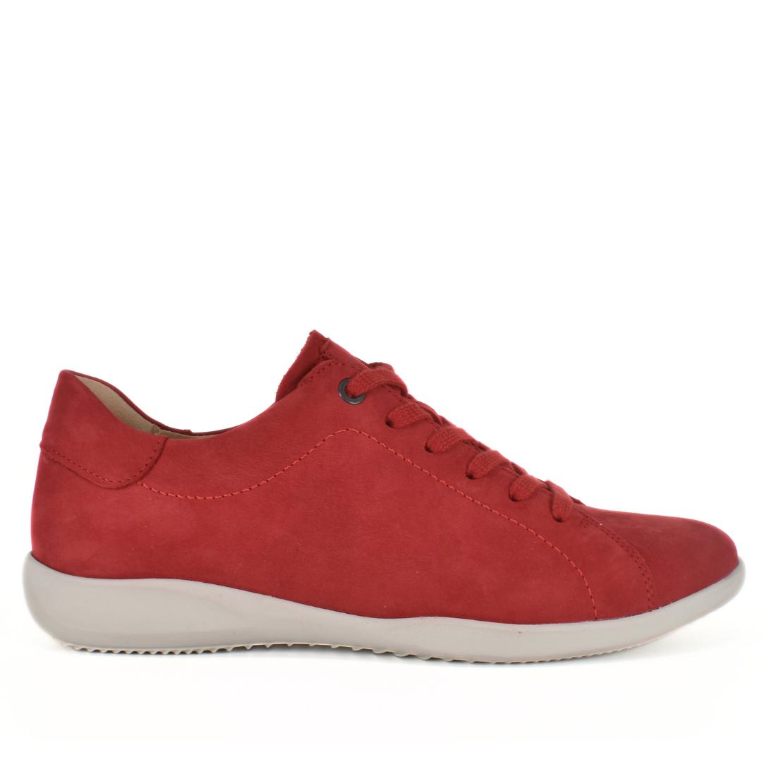 DAMES SPORTIEVE VETERSCHO-Rood suède/nubuck
