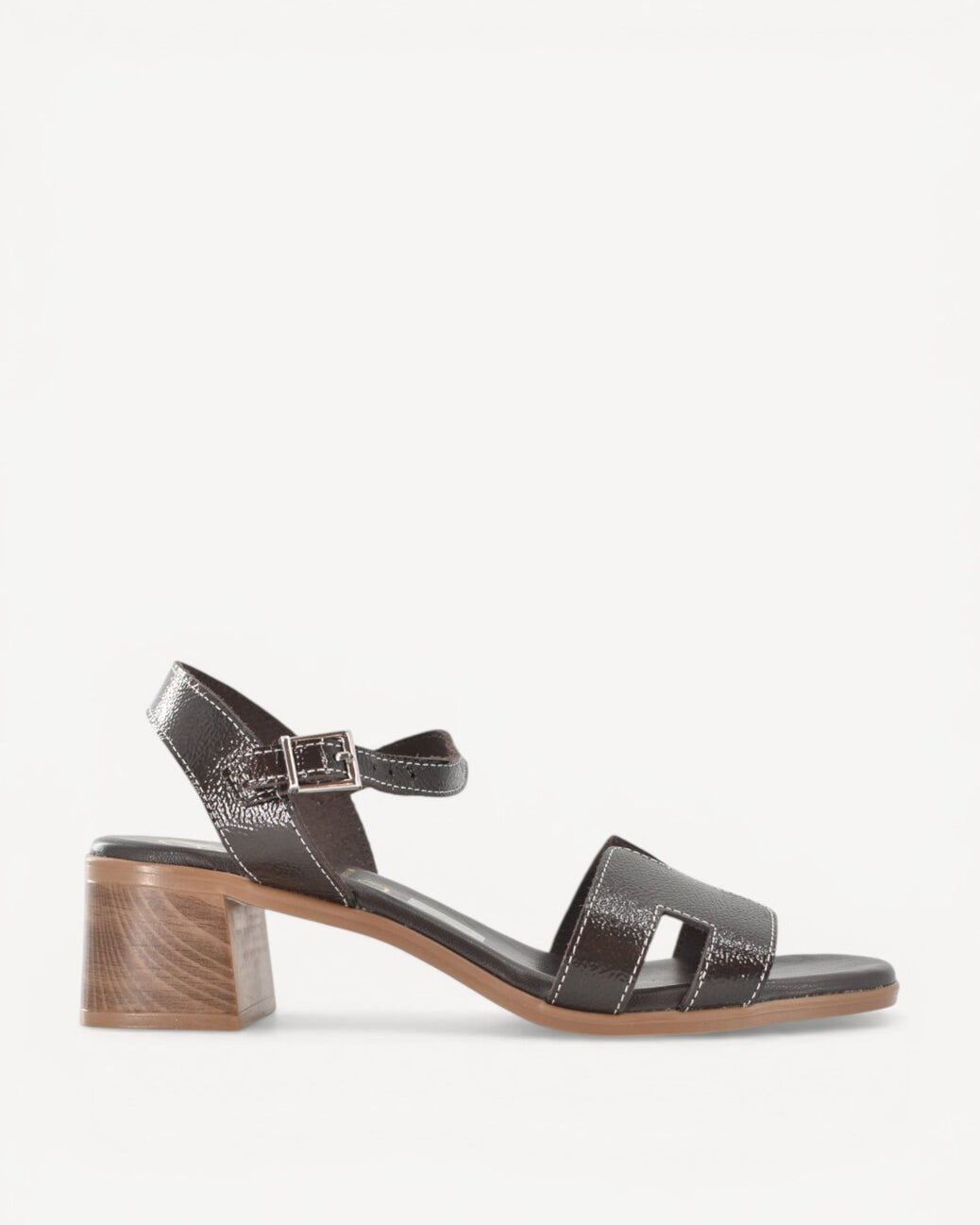 DAMES OPEN SCHOENEN-Bruin lak
