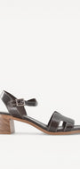 DAMES OPEN SCHOENEN-Bruin lak