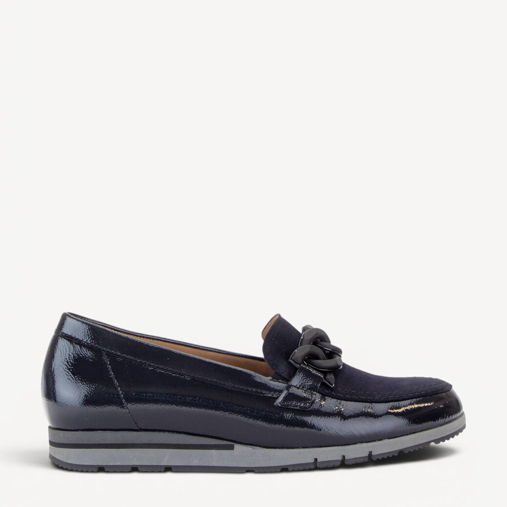 DAMES INSTAPSCHOENEN-Blauw lak