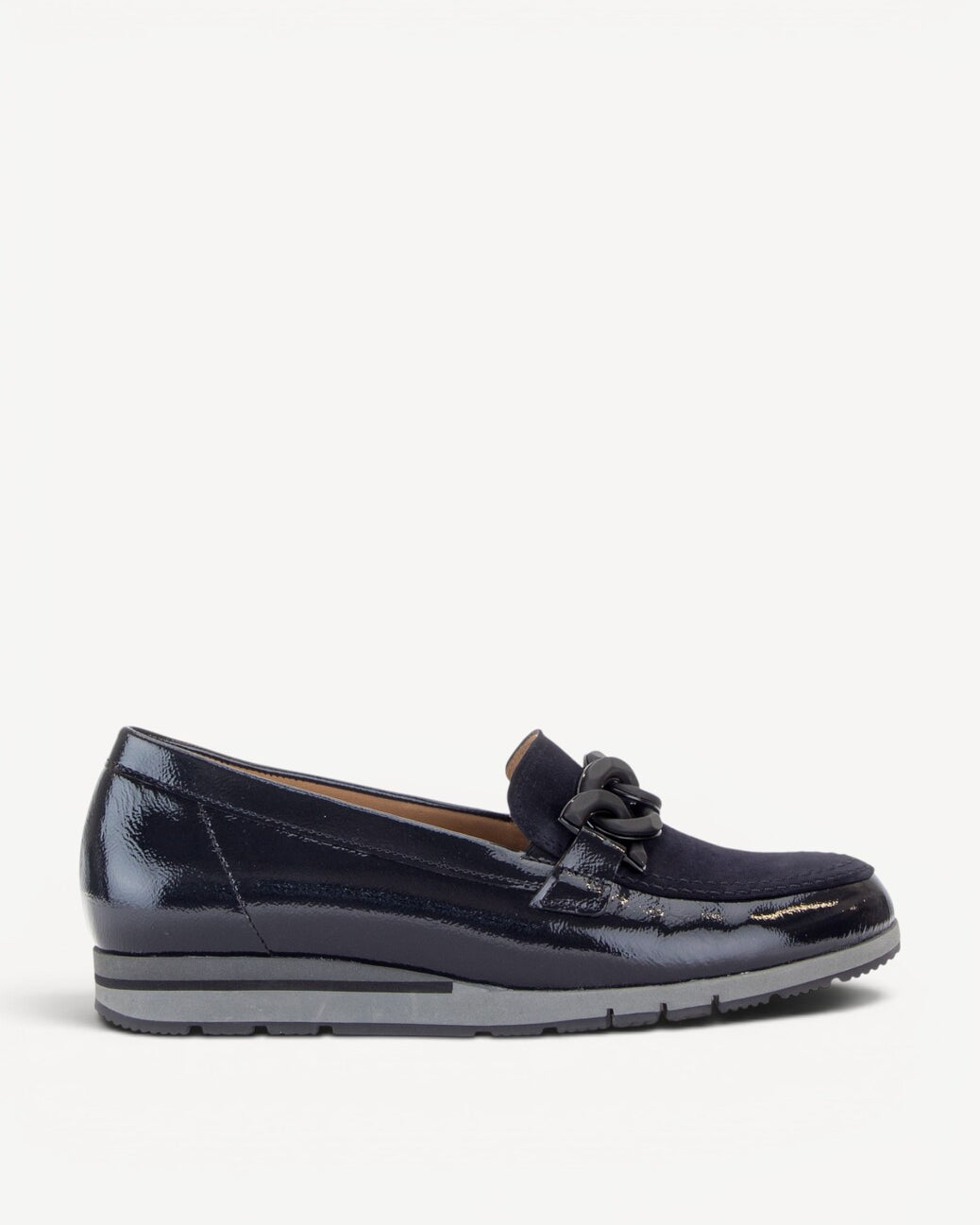 DAMES INSTAPSCHOENEN-Blauw lak