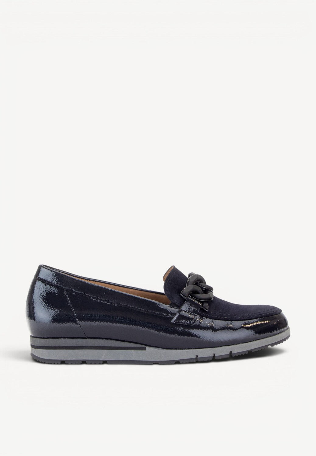 DAMES INSTAPSCHOENEN-Blauw lak