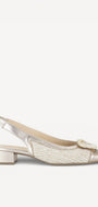 MUIL +SLINGBACK-Goud combi kleur