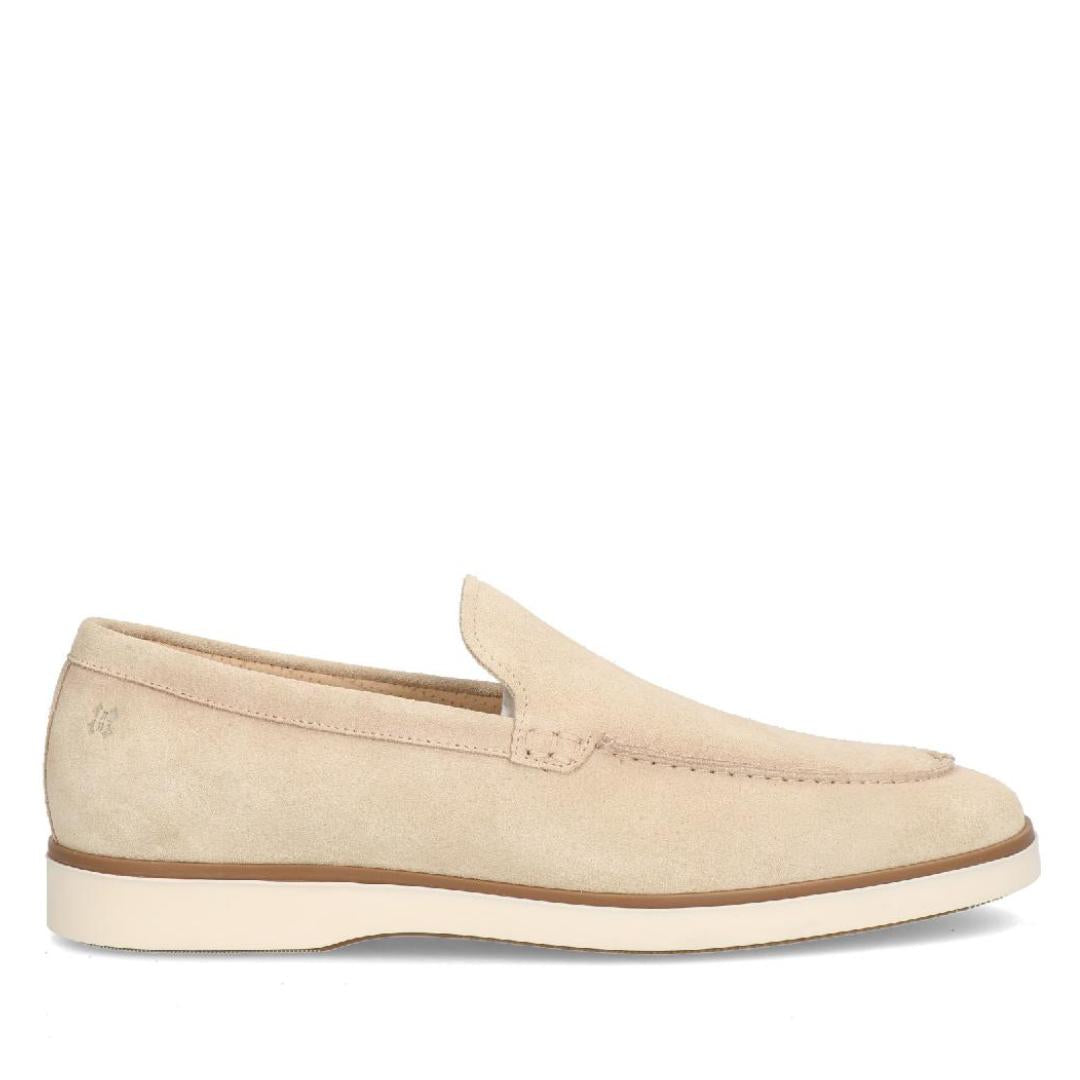 Heren instapper-Beige suède/nubuck