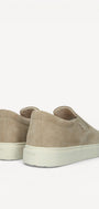 Heren instapper-Beige suède/nubuck
