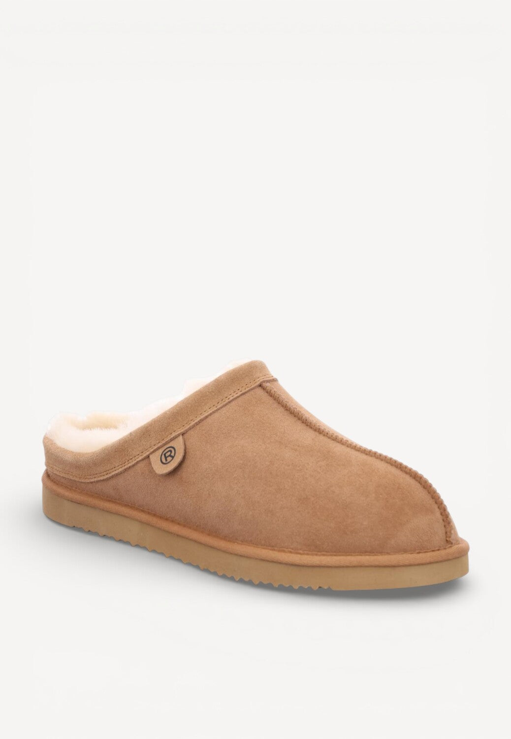 Heren muil pantoffels-Bruin suède