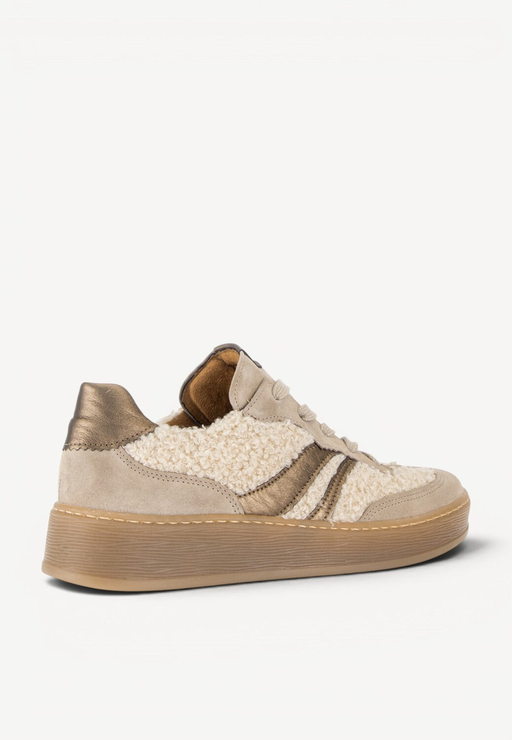 DAMES SPORTIEVE VETERSCHO-Beige suède/nubuck