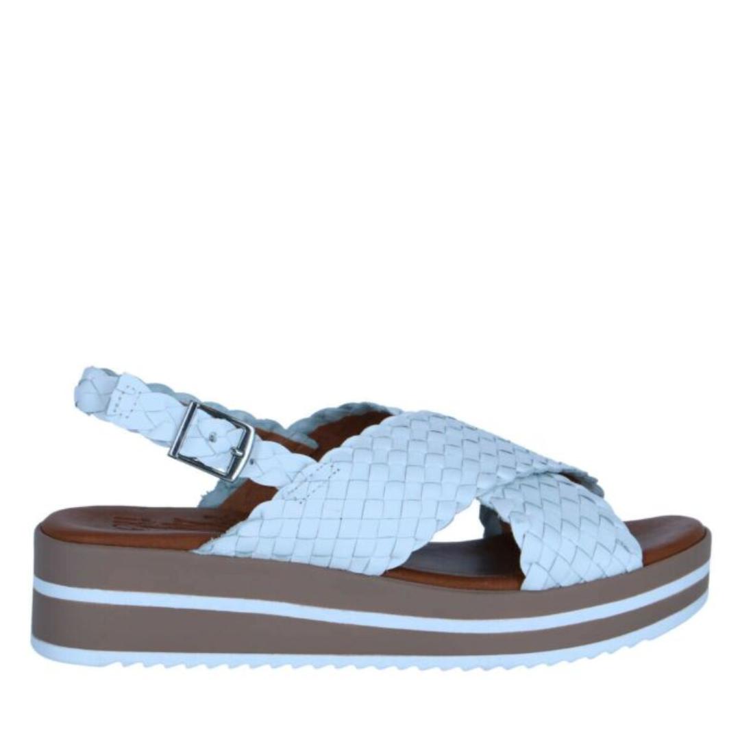 DAMES OPEN SCHOENEN-Wit leer