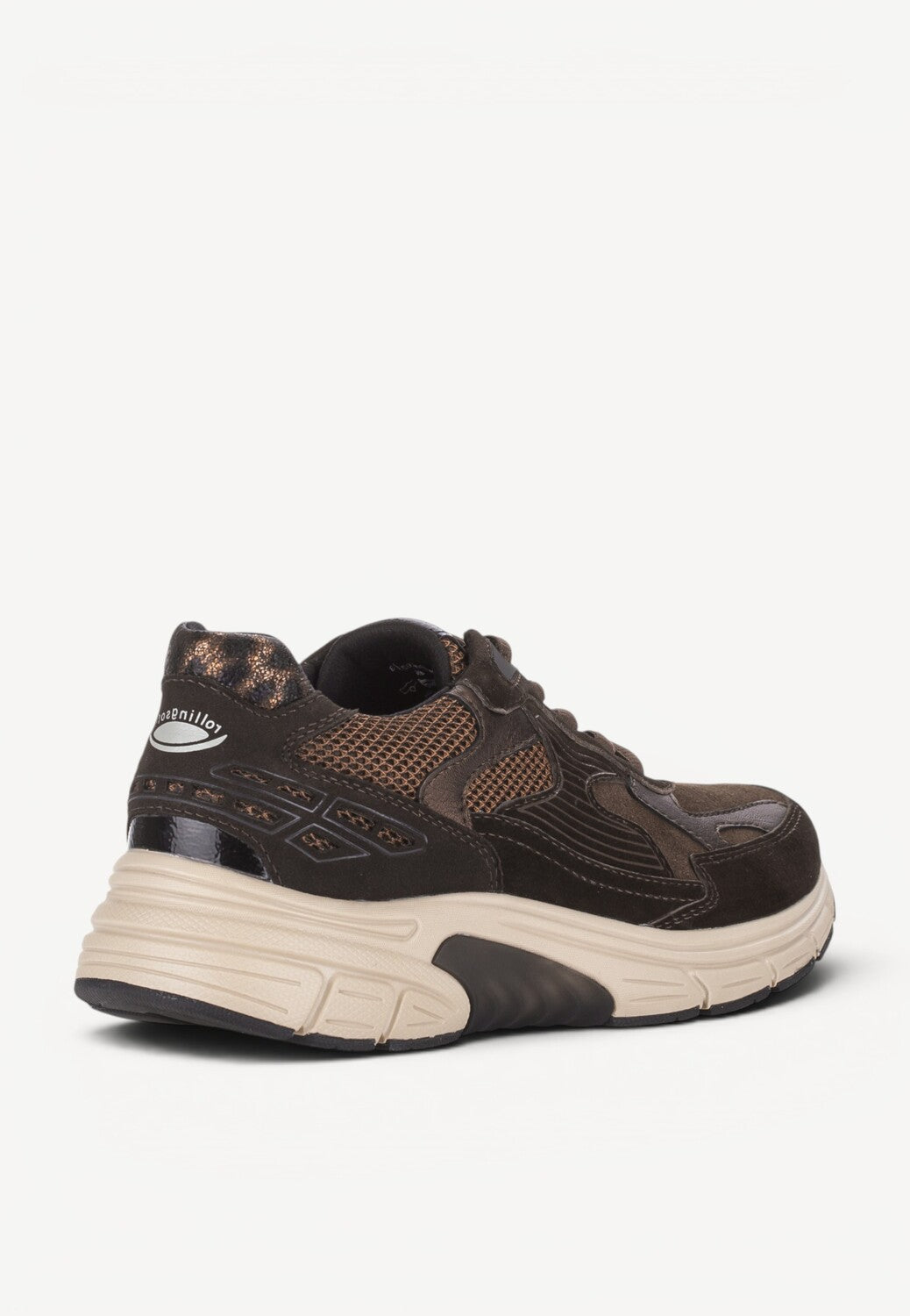 DAMES SPORTIEVE VETERSCHO-Bruin combi kleur