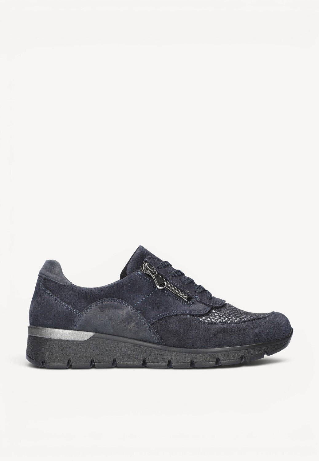DAMES SPORTIEVE VETERSCHO-Blauw suède/nubuck