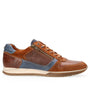 Heren veterschoenen-Bruin leer