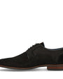 Heren veterschoenen-Zwart suède