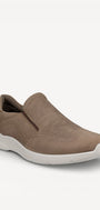 Heren instapper-Beige suède/nubuck