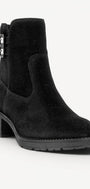 DAMES BOOTS+KORT LAARS-Zwart suède