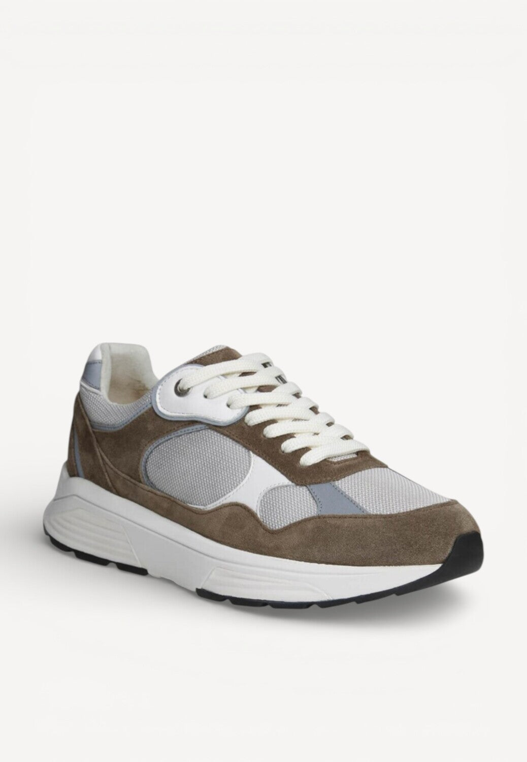 Heren veterschoenen-Beige combi kleur